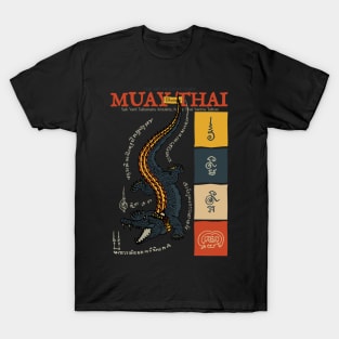 Muay Thai Tattoo Crocodile T-Shirt